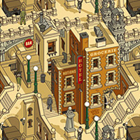 Ancient Cities – Tapete für die Illustrative 2009 Ancient Cities